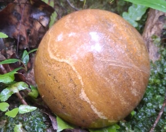 Jasper Sphere 2 lb 8 oz, Natural Polished Stone Ball, Large Crystal Sphere, Home Decor, Gemstone Gift