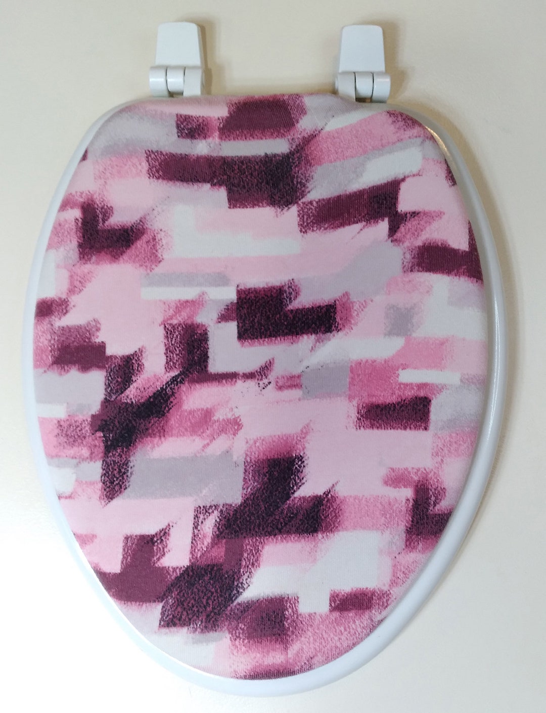 Toilet Seat Lid Covers Pink Bathroom Ideas, Inexpensive Bath Art