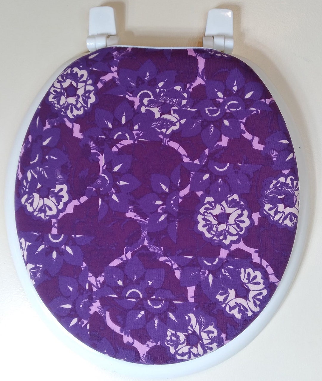 Purple Bathroom Idea Toilet Seat Lid Cover for Standard Size. Etsy