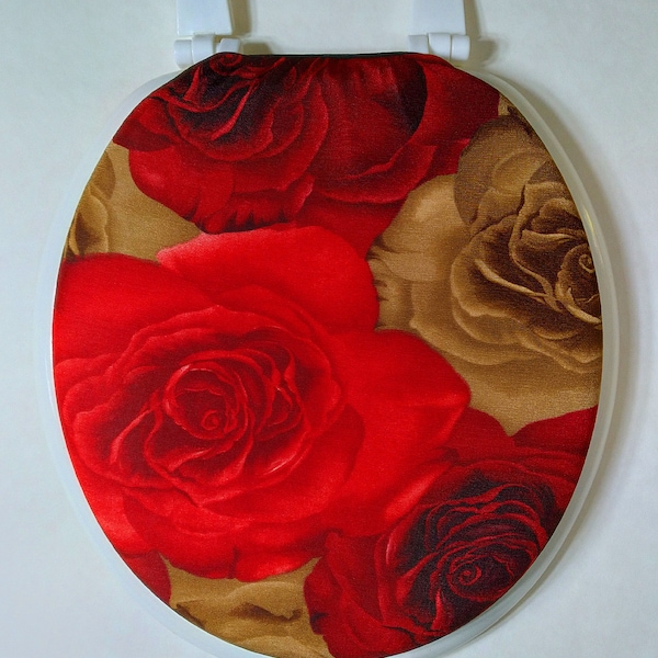Elongated Toilet Lid Cover Etsy