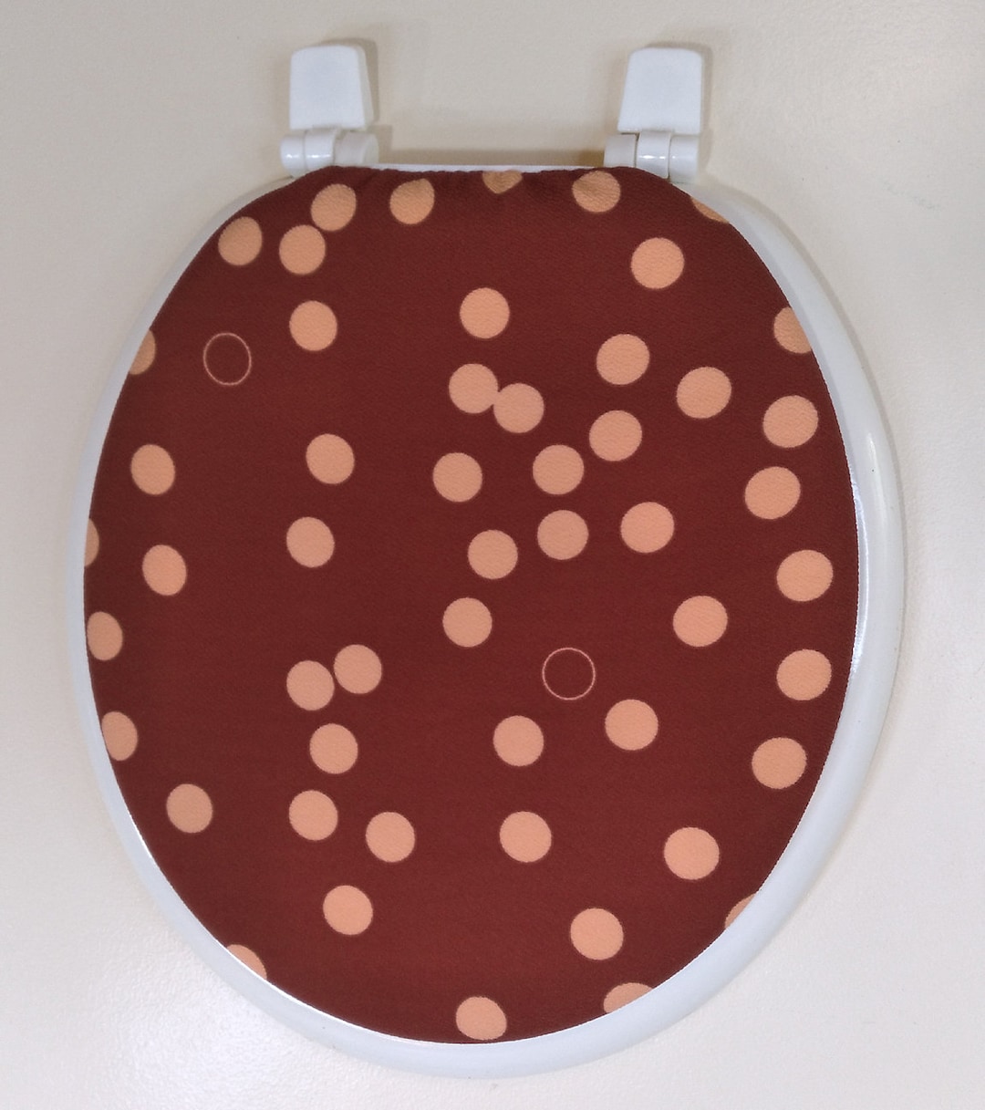Toilet Seat Lid Cover Burnt Orange Bathroom Decor Idea. Standard Size