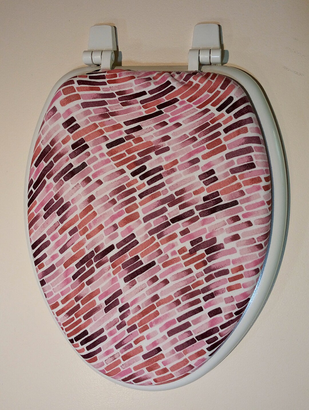 Toilet Seat Cover Bathroom Decor. Stretchy Cotton Beautiful Etsy UK