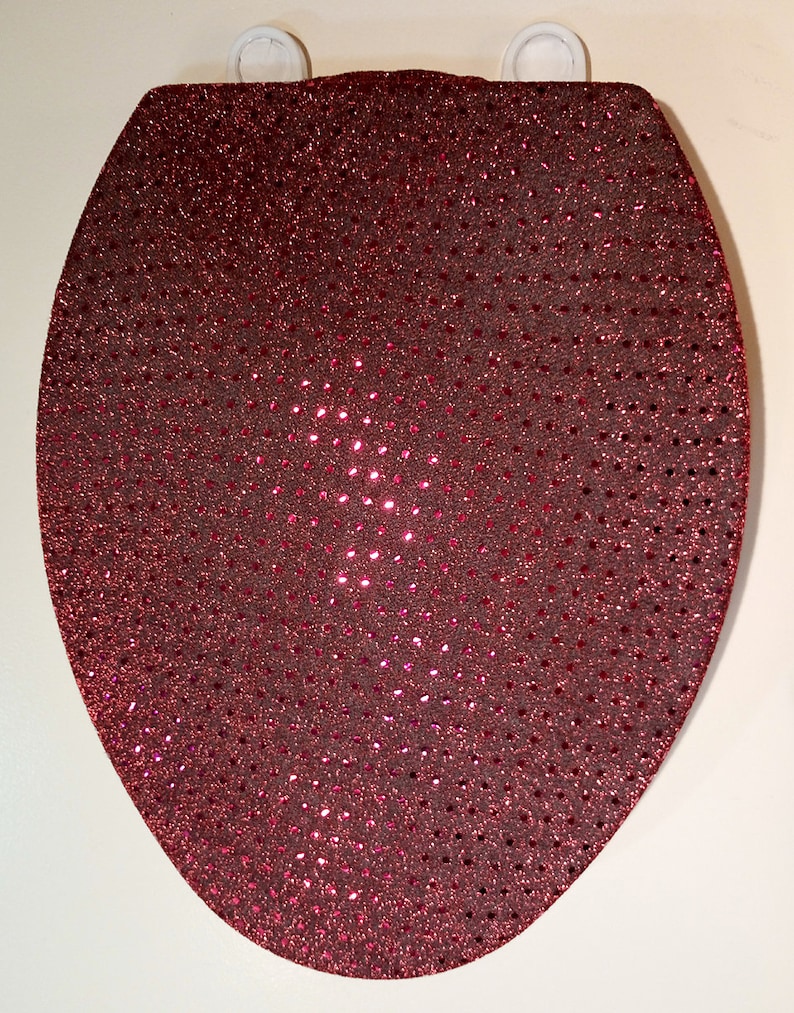 Fancy Red Toilet Seat Lid Cover Holiday Decorating Ideas Party Etsy