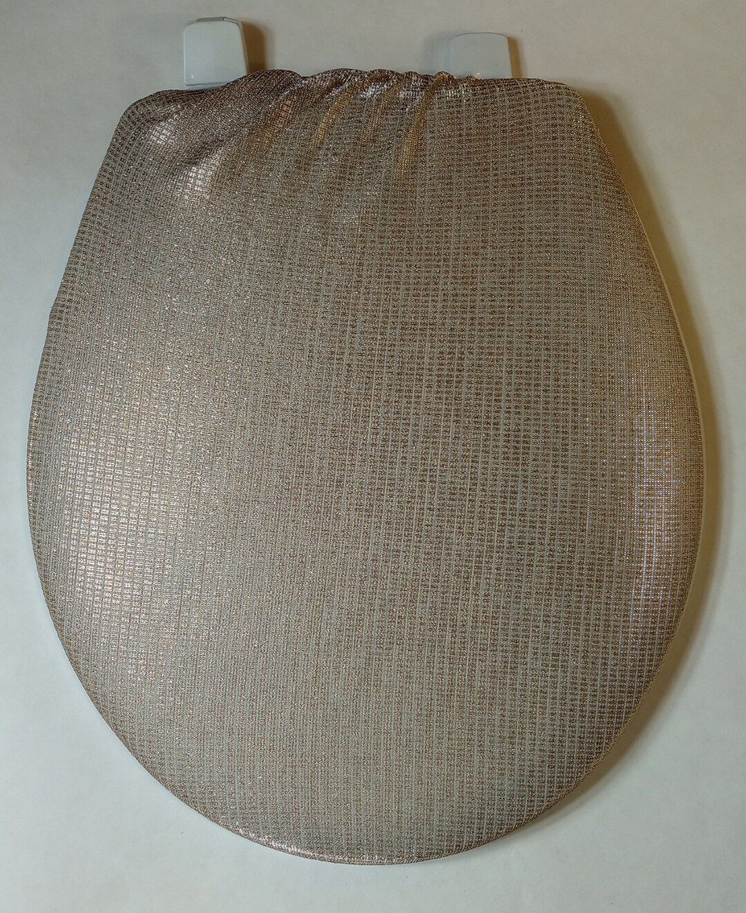 Fancy Home Decor. Sparkle Fabric Toilet Seat Cover Standard Size. Thin