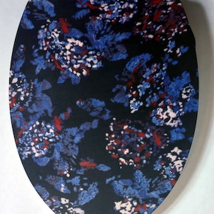 Blue Bathroom idea. Cloth Toilet Seat Cover. for elongated Toilet. lid cover. toilet seat lid cover. toilettendeckel. Loo Toilet cover