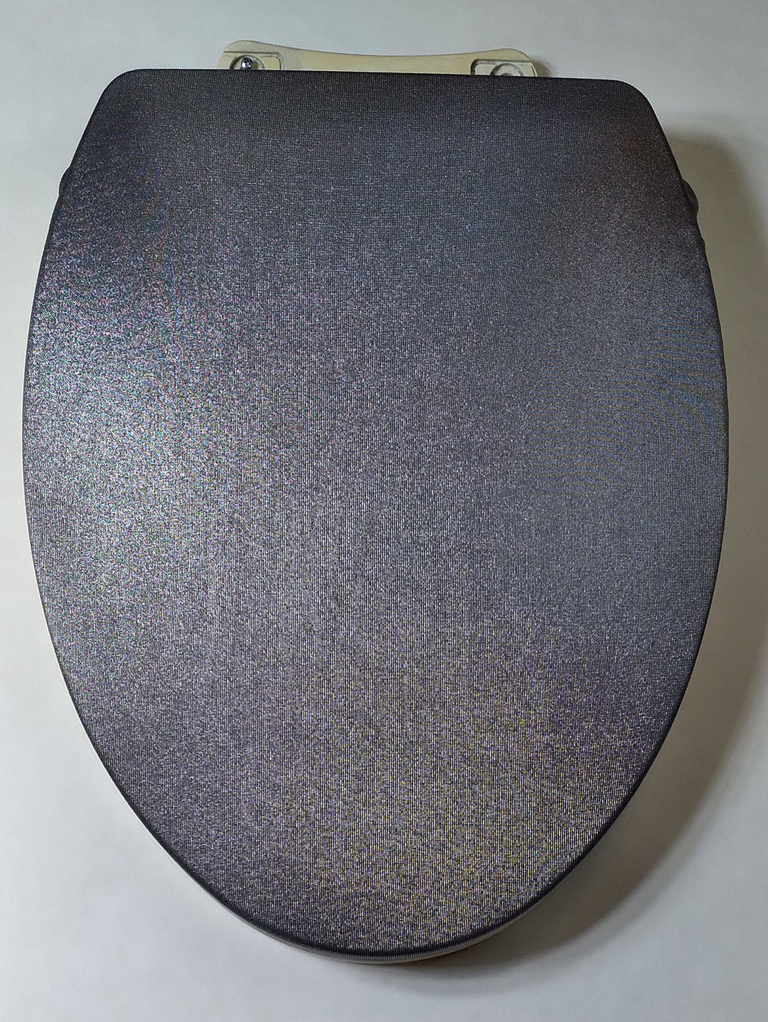 Fancy Silver Cloth Toilet Seat Lid Covers Elongated Toilet. Fancy