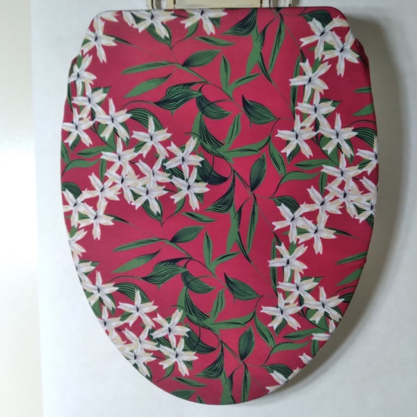 Elongated Toilet Lid Cover Etsy