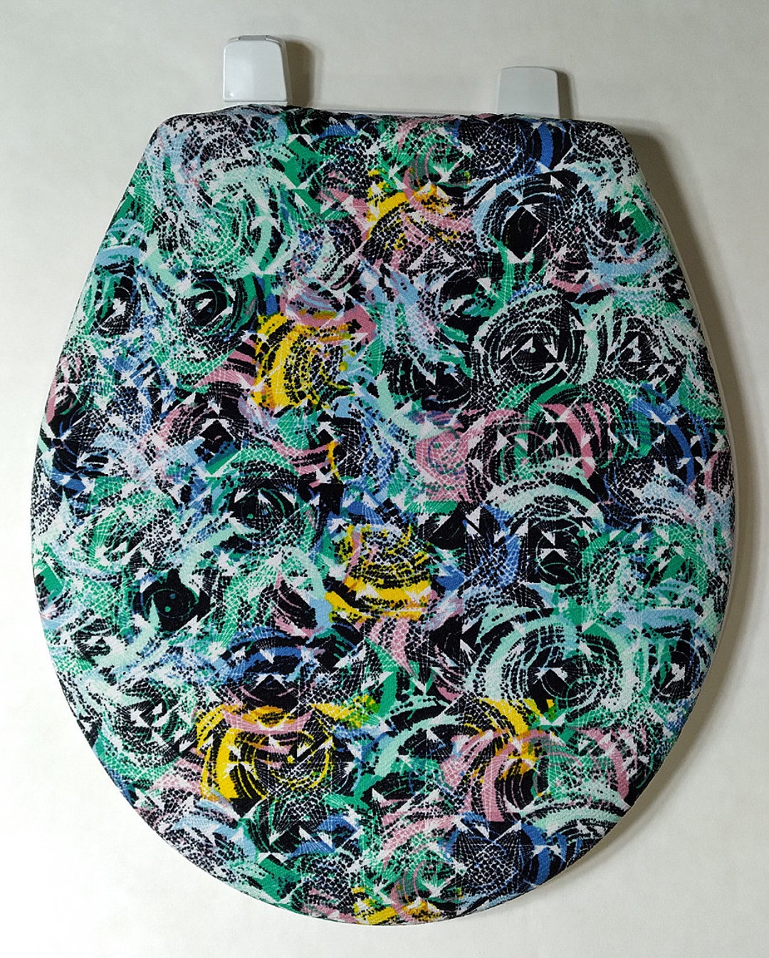 Fabric Toilet Lid Cover Standard Size Toilet Seat Lid Cover. Bathroom