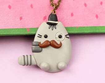 pusheen monocle