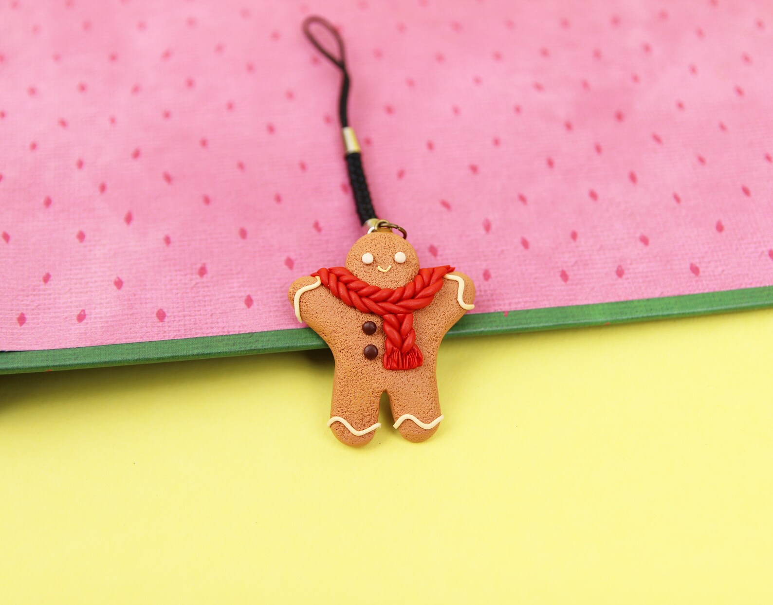Gingerbread Man Keychain Gift For Bakers Christmas Food Etsy