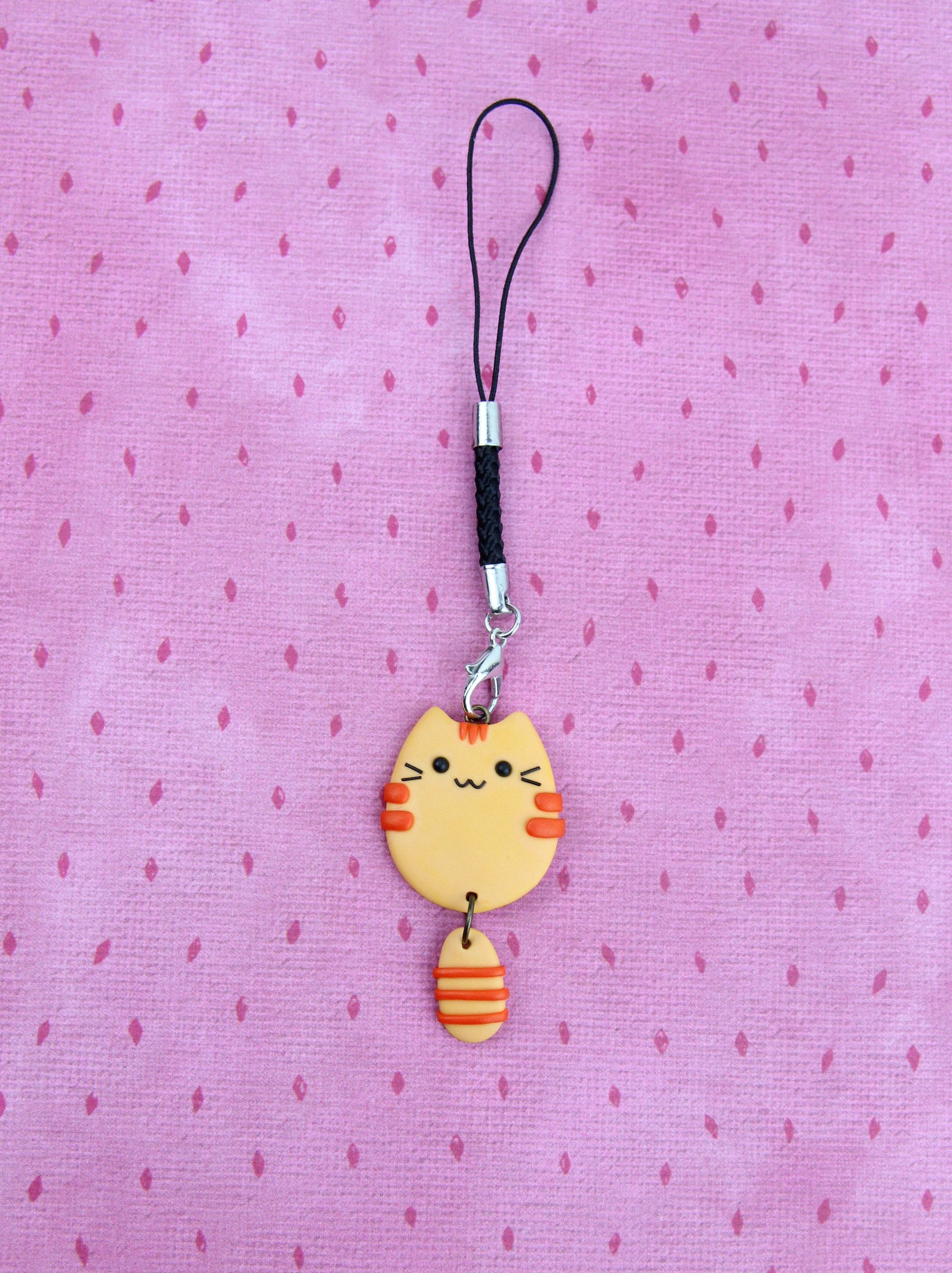 Ginger Cat Necklace Kitten Lover Gift Funny Pet Keychain Etsy