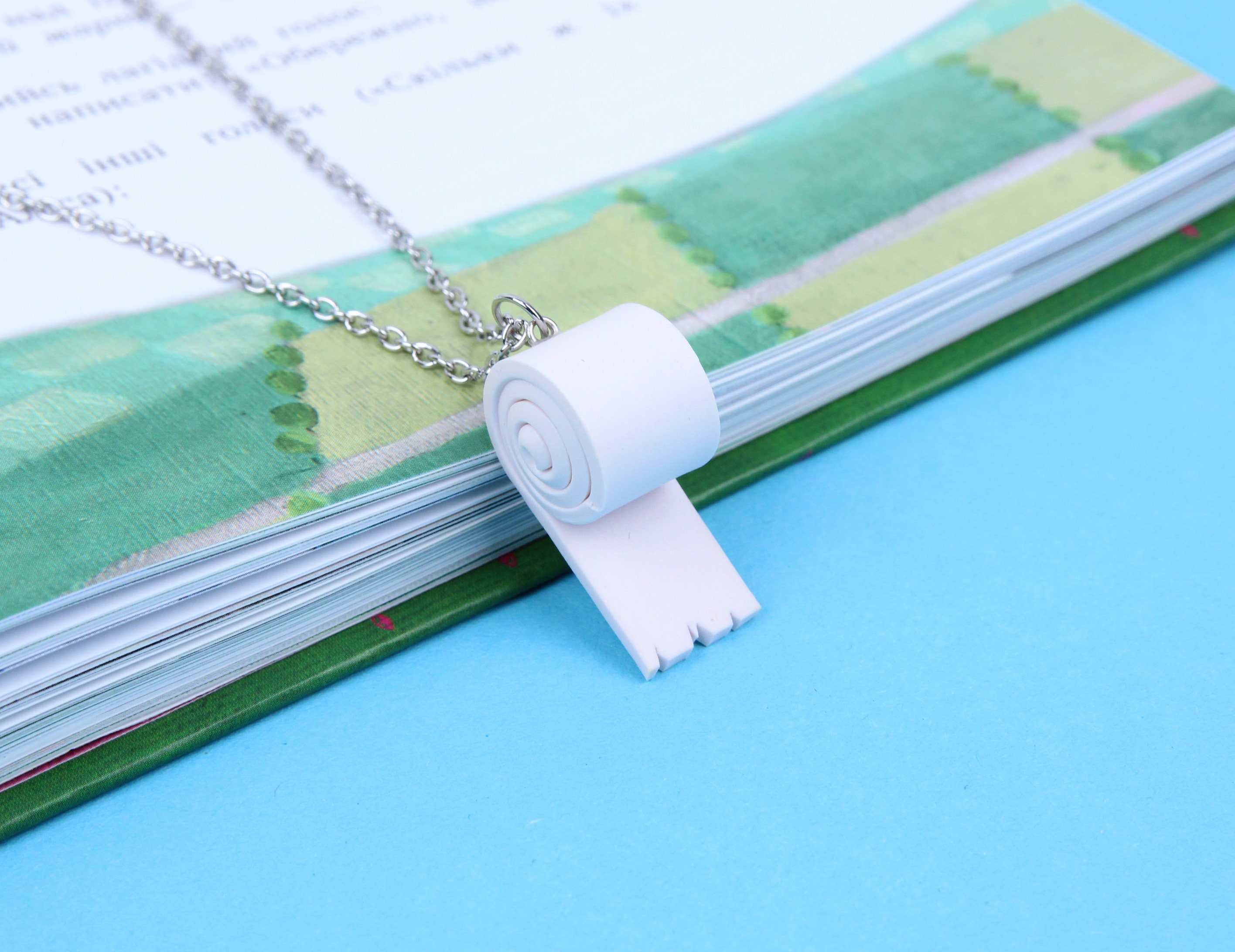 Toilet Paper Necklace Funny Jewelry Toilet Paper Roll Etsy