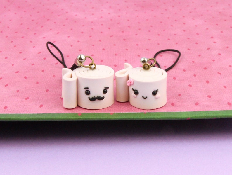 Mr. and Mrs. Toilet Paper Keychain Set Gift for Boyfriend Etsy
