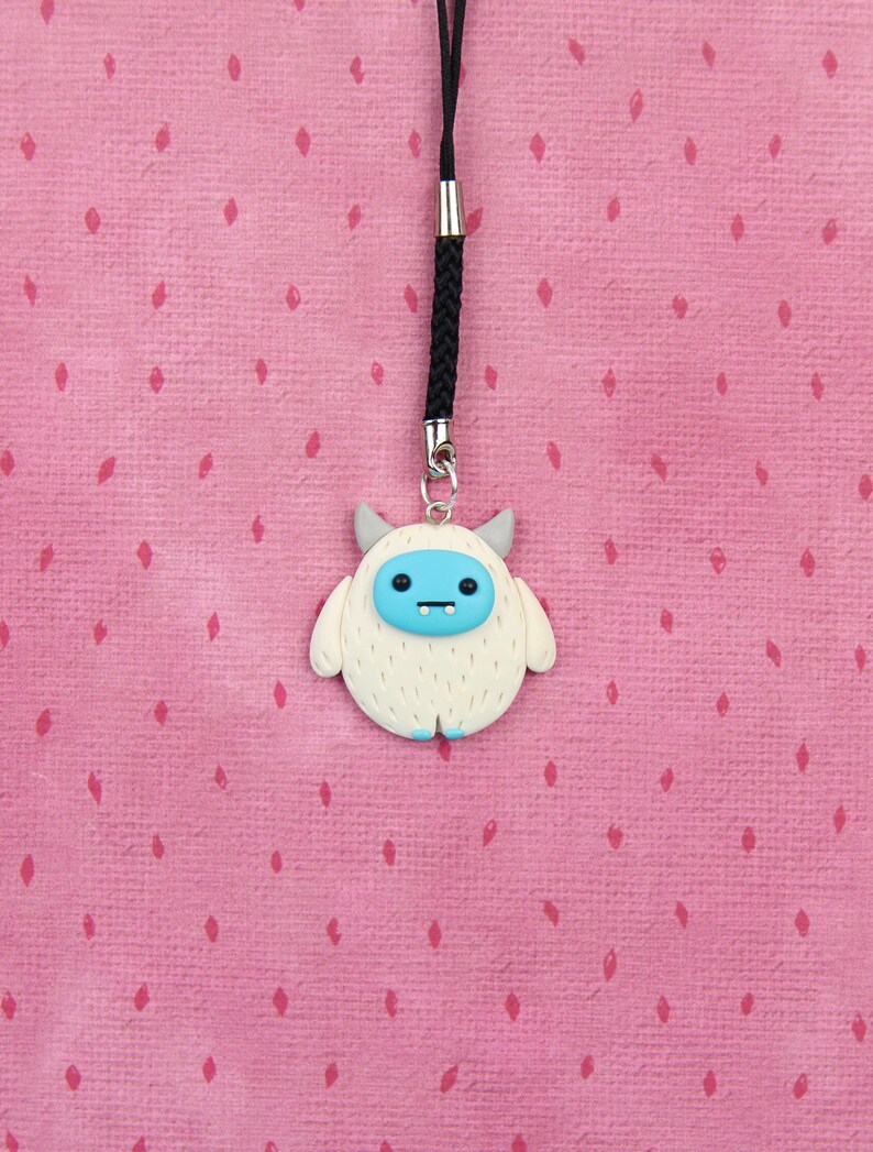 White Yeti Keychain Bigfoot Accessories Gift for Friend Etsy