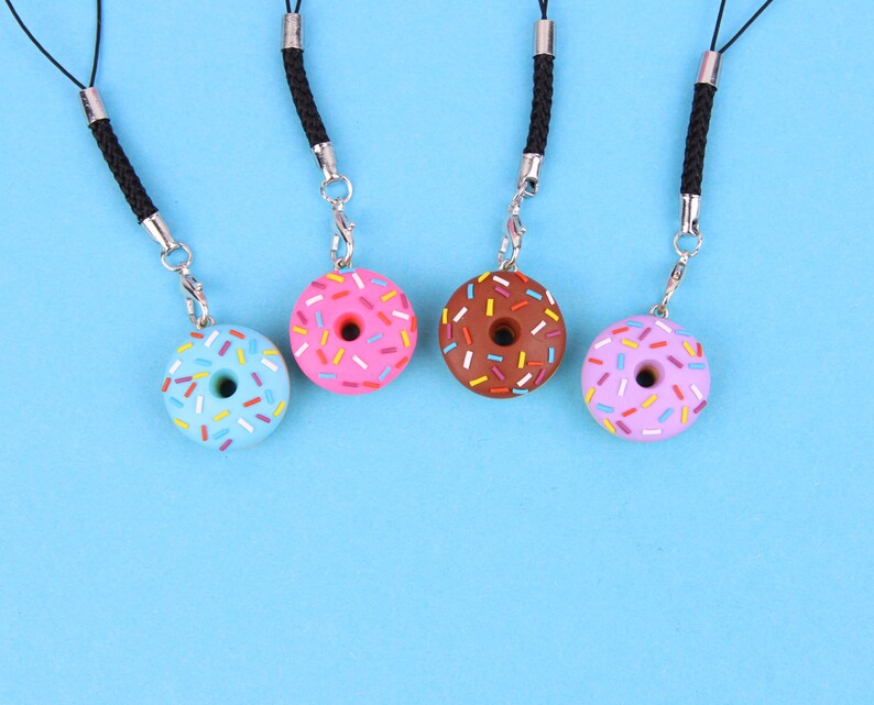 Sprinkle Colorful Donut Keychain Gift for Pastry Chocolate Etsy
