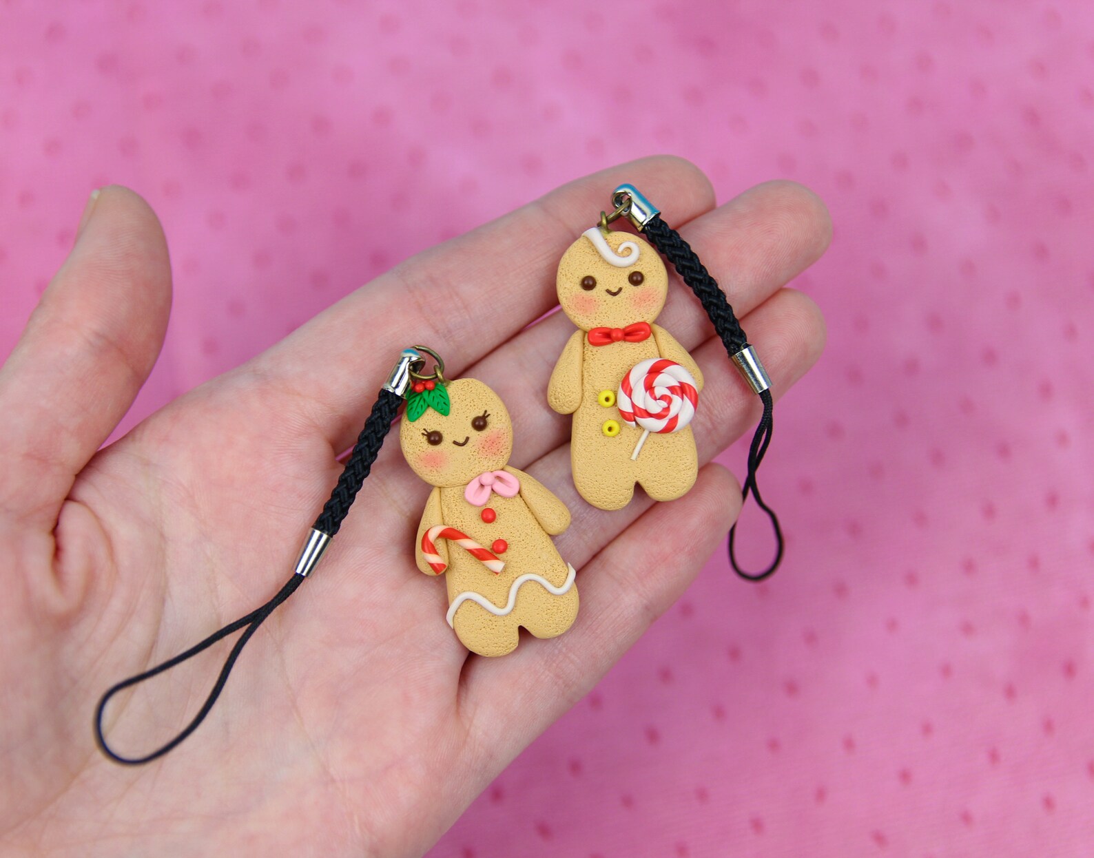 Couple Keychain Set Gingerbread Man Keychain Set Gift For Etsy