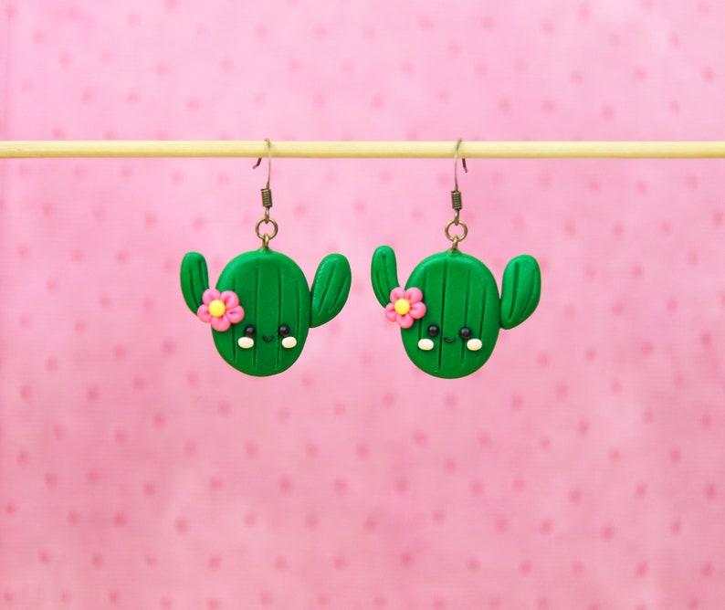 Cacti Jewelry Fun Plant Keychain Kawaii Cactus Keychain Gift For Nature Lover Funny Friends Gift Desert Jewelry Stocking Stuffers