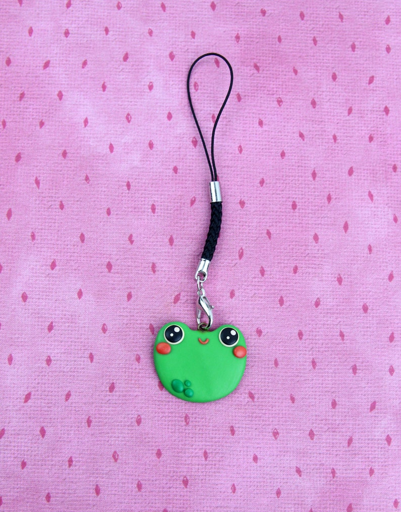Green Toad Keychain Quirky Animal Charm Funny Frog Necklace Cottage Jewelry