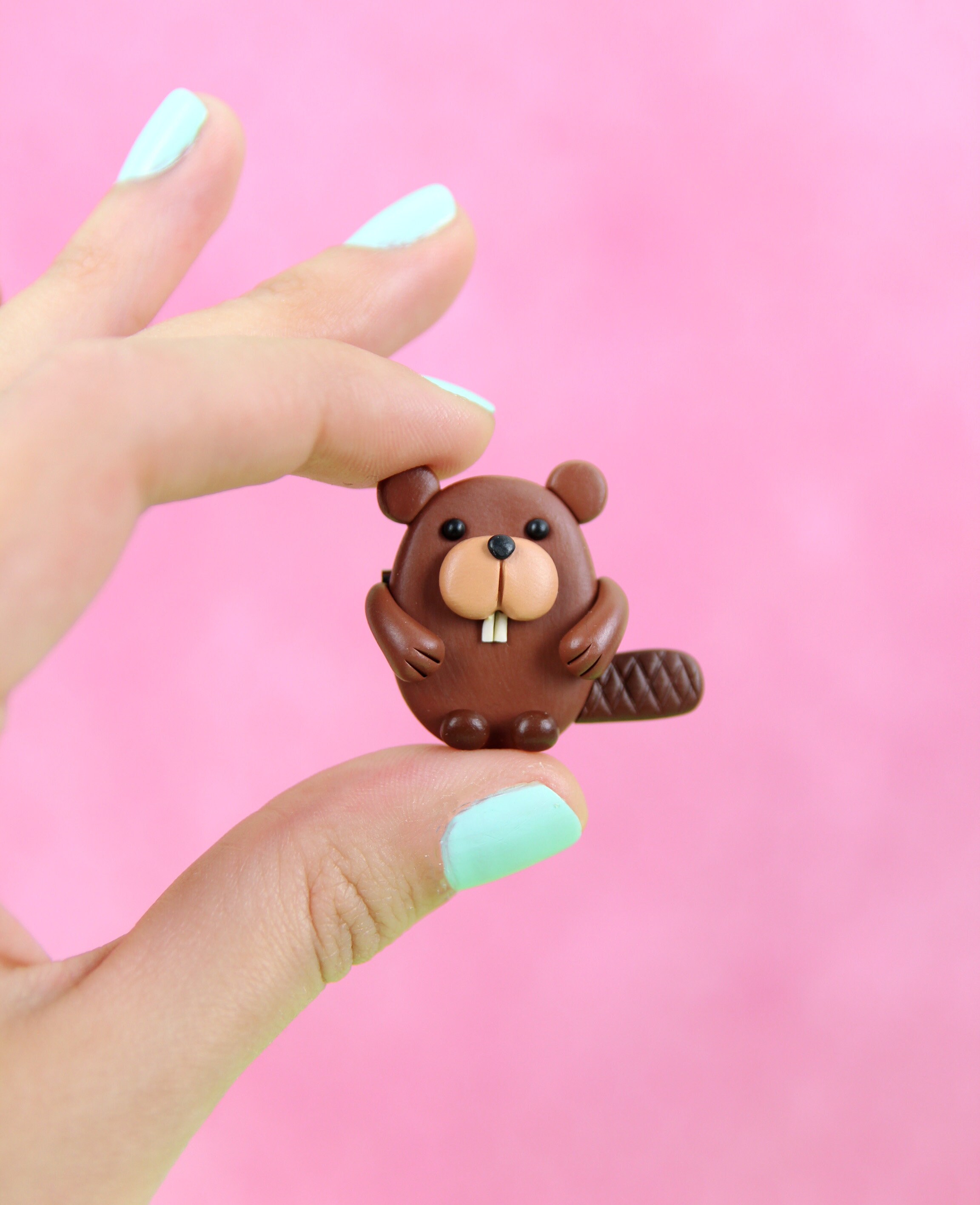 Beaver Keychain Woodland Animal Charm Funny Wildlife Etsy