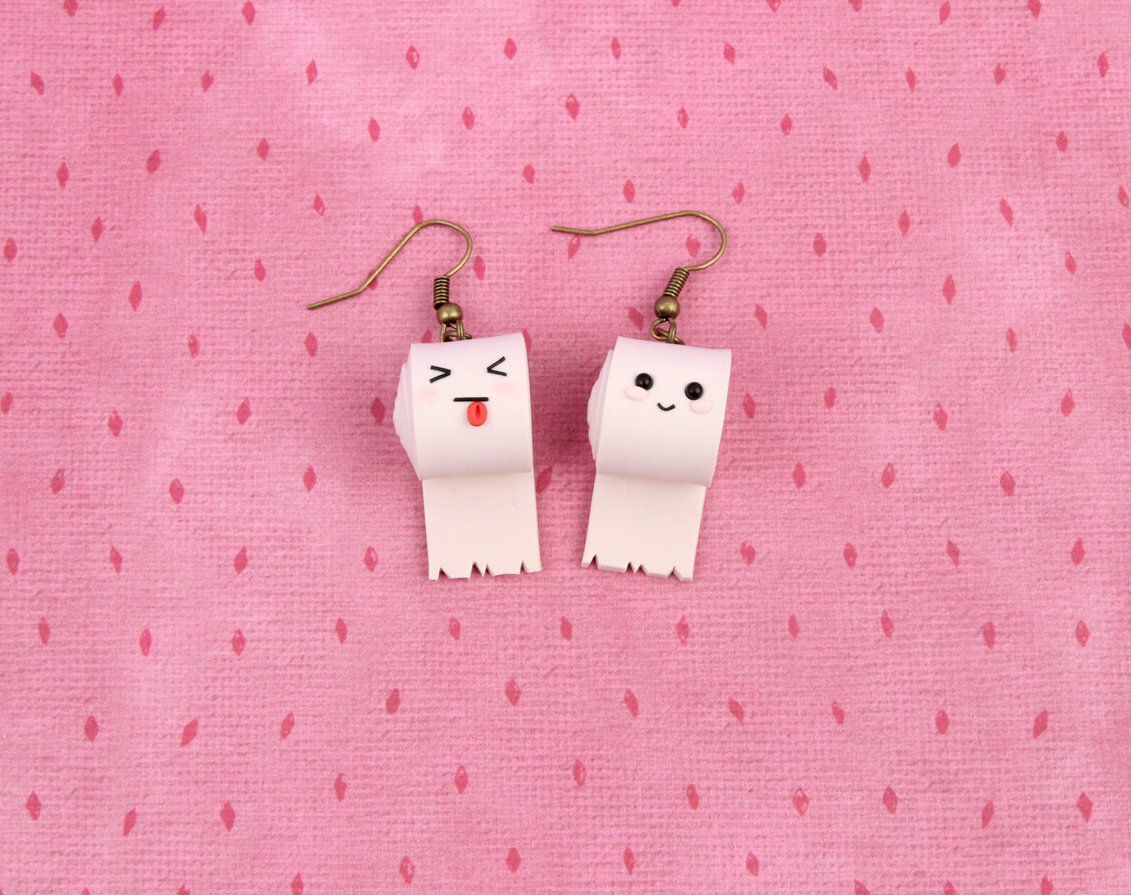 Toilet Paper Earrings Funny Gift for Friends Mismatching Etsy