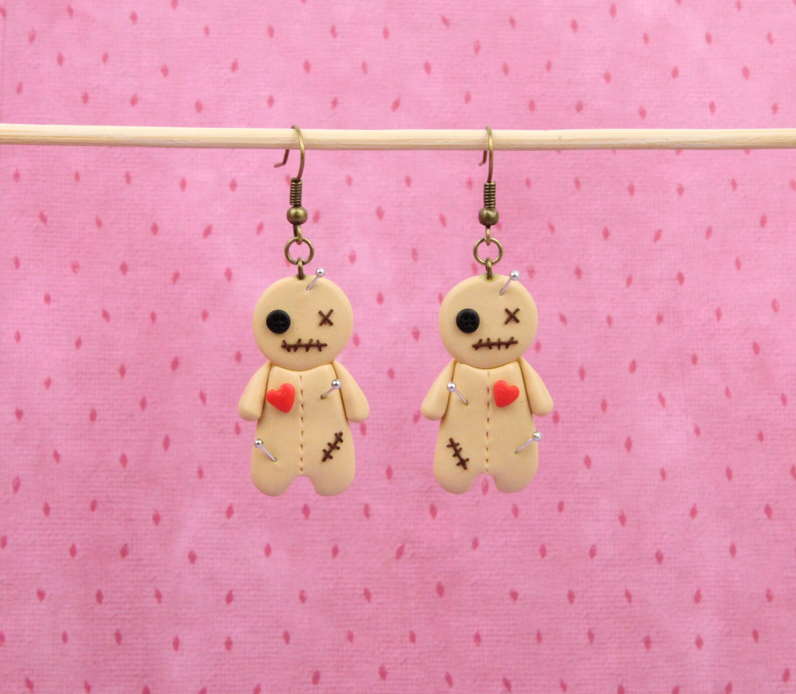 Voodoo Doll Earrings Halloween Gift Shaman Earrings Gift Etsy
