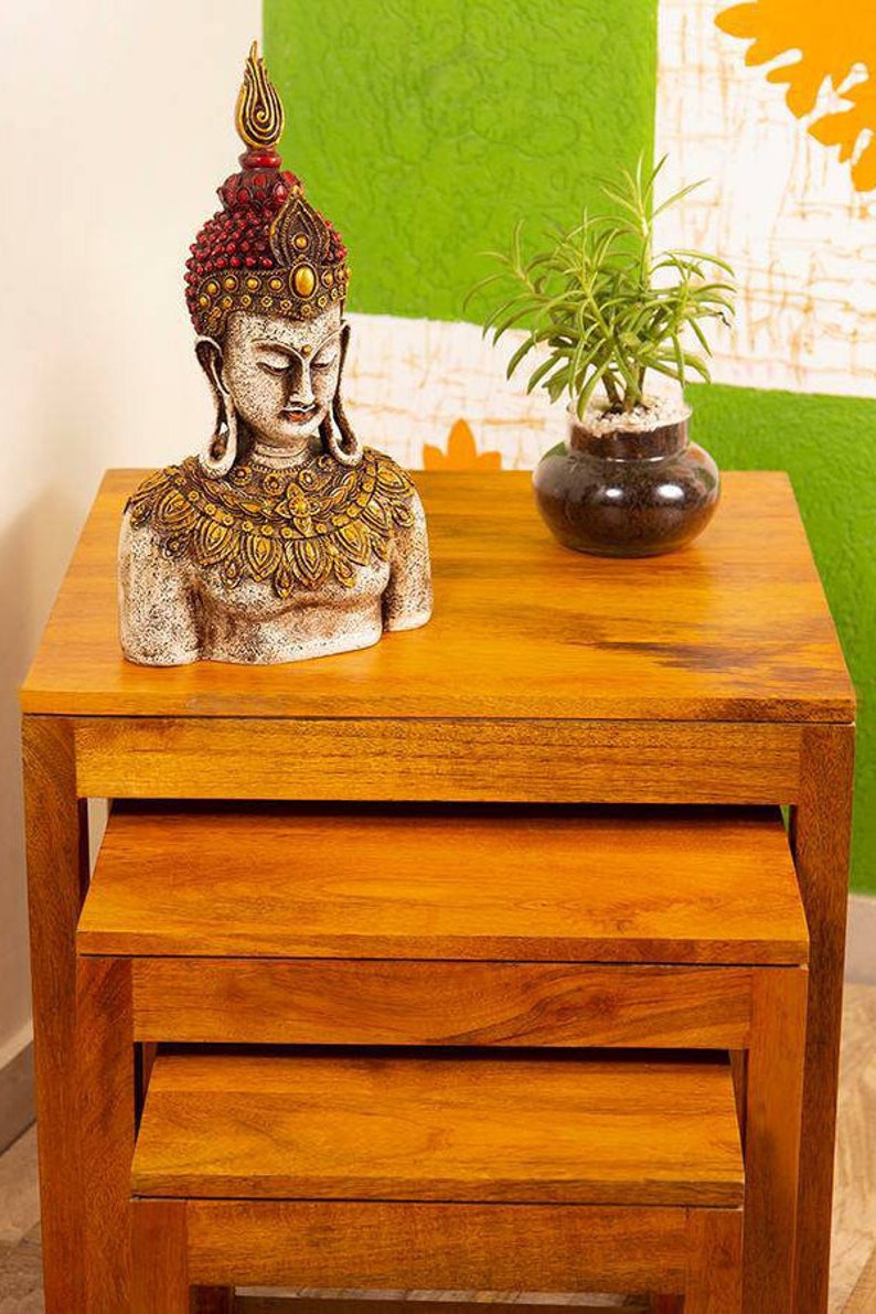 12 Handmade Buddha Carving Statue Table Desk Decor Etsy