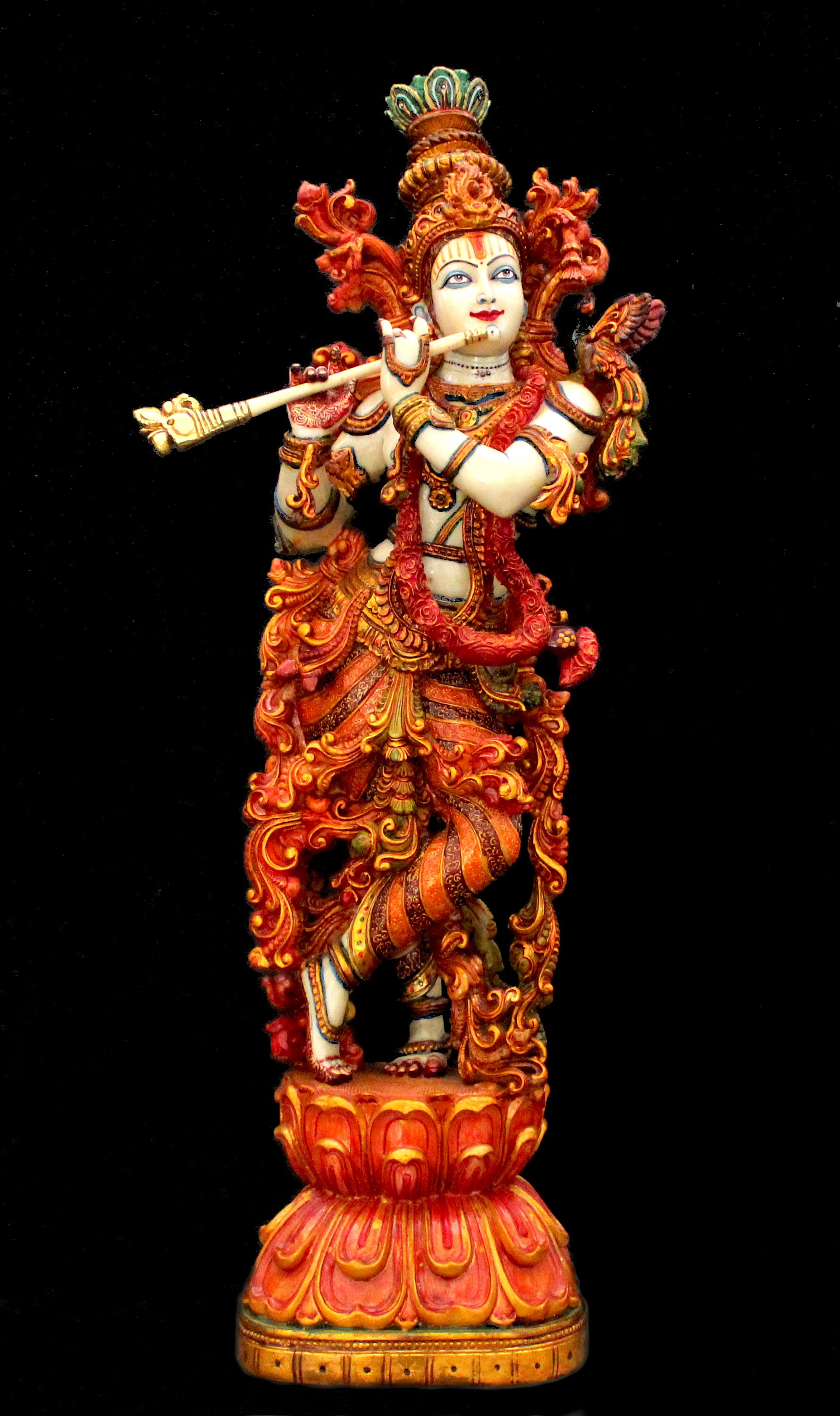 Krishna Statue Gift for Him 73CM Large Krishna Sculpture Hindu Etsy UK