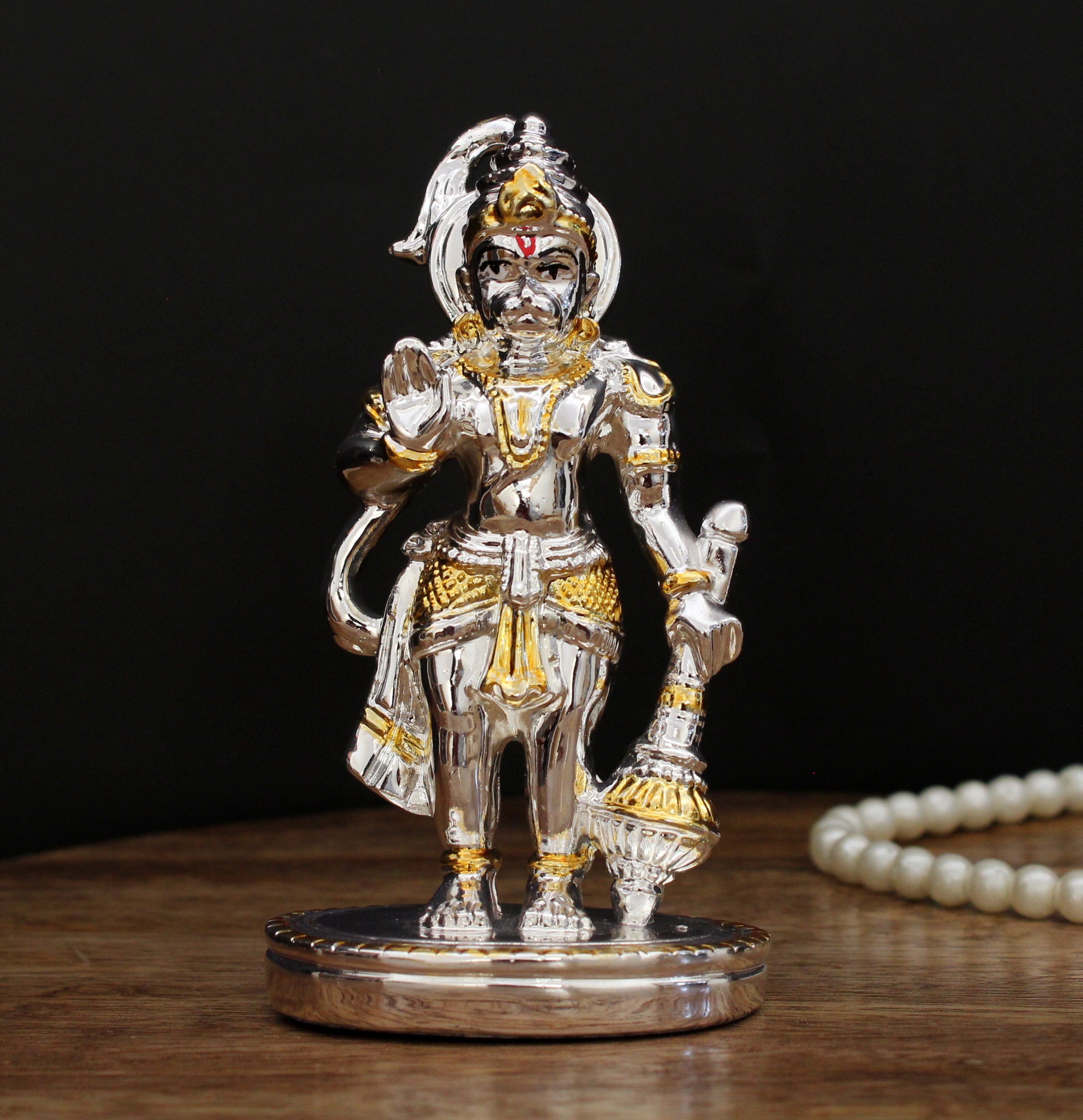 Lord Hanuman Statue for Car Dashboard Gold Plated Sculpture - Etsy