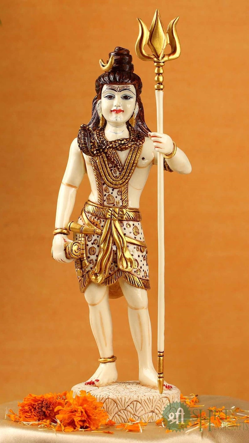 Shiva Statue Lord Shiva Statue Mahadev Statue Trishul Etsy