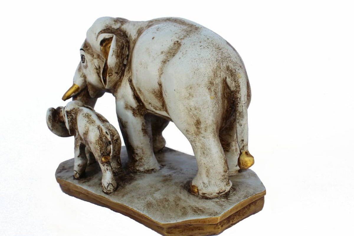 Elephant Statue with Baby Animal Figurines Home Decor Gifts Etsy