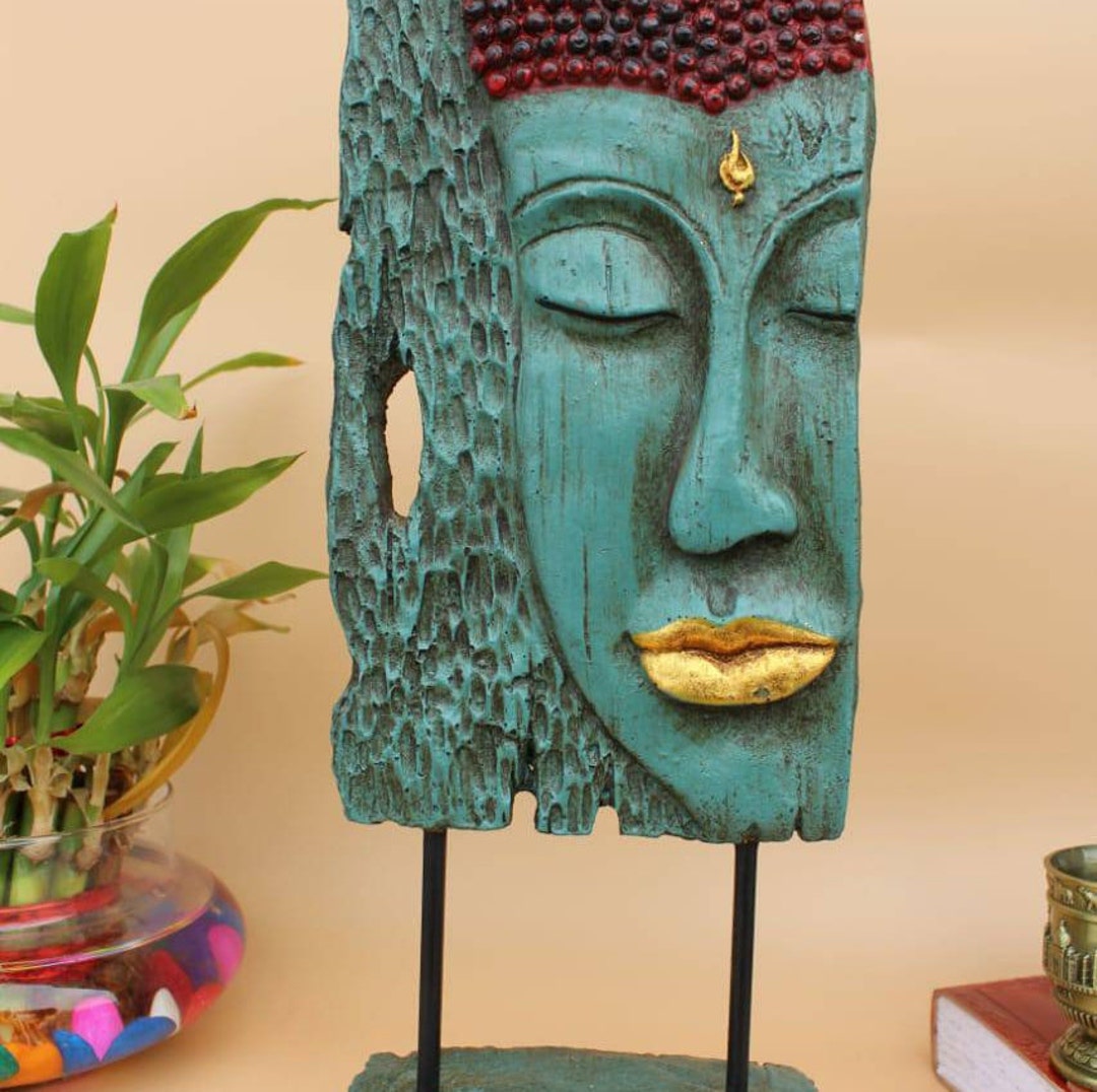 12 Handmade Buddha Panel Statue Table Desk Decor Etsy