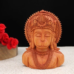 Lord Hanuman Statue Hindu God Figurine Sculpture  Temple Feng Shui Decor Unique Gifts Indian religion spiritual deity idols bajrangbali