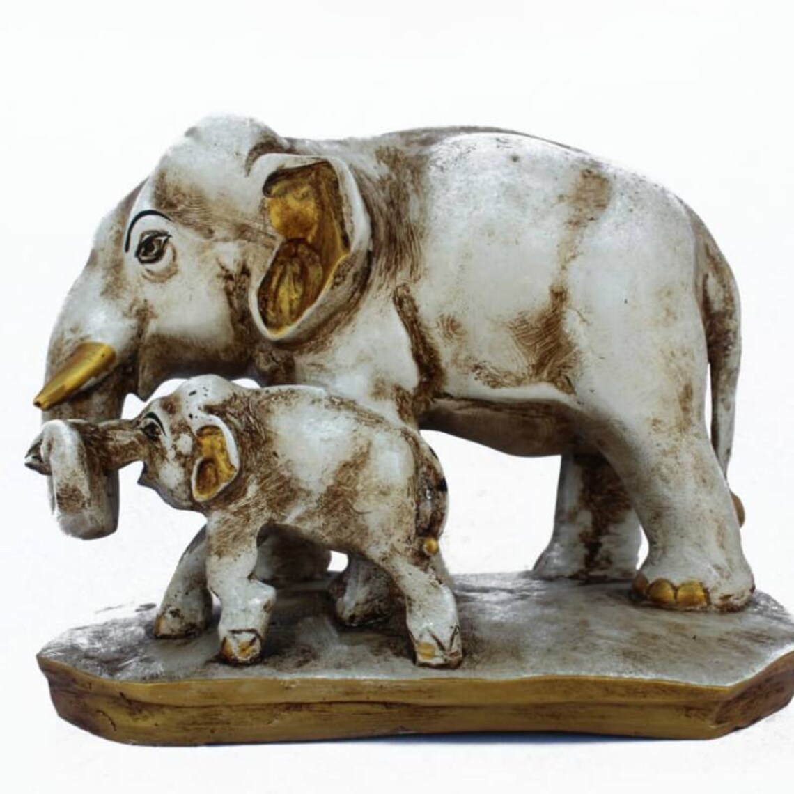 Elephant Statue with Baby Animal Figurines Home Decor Gifts Etsy