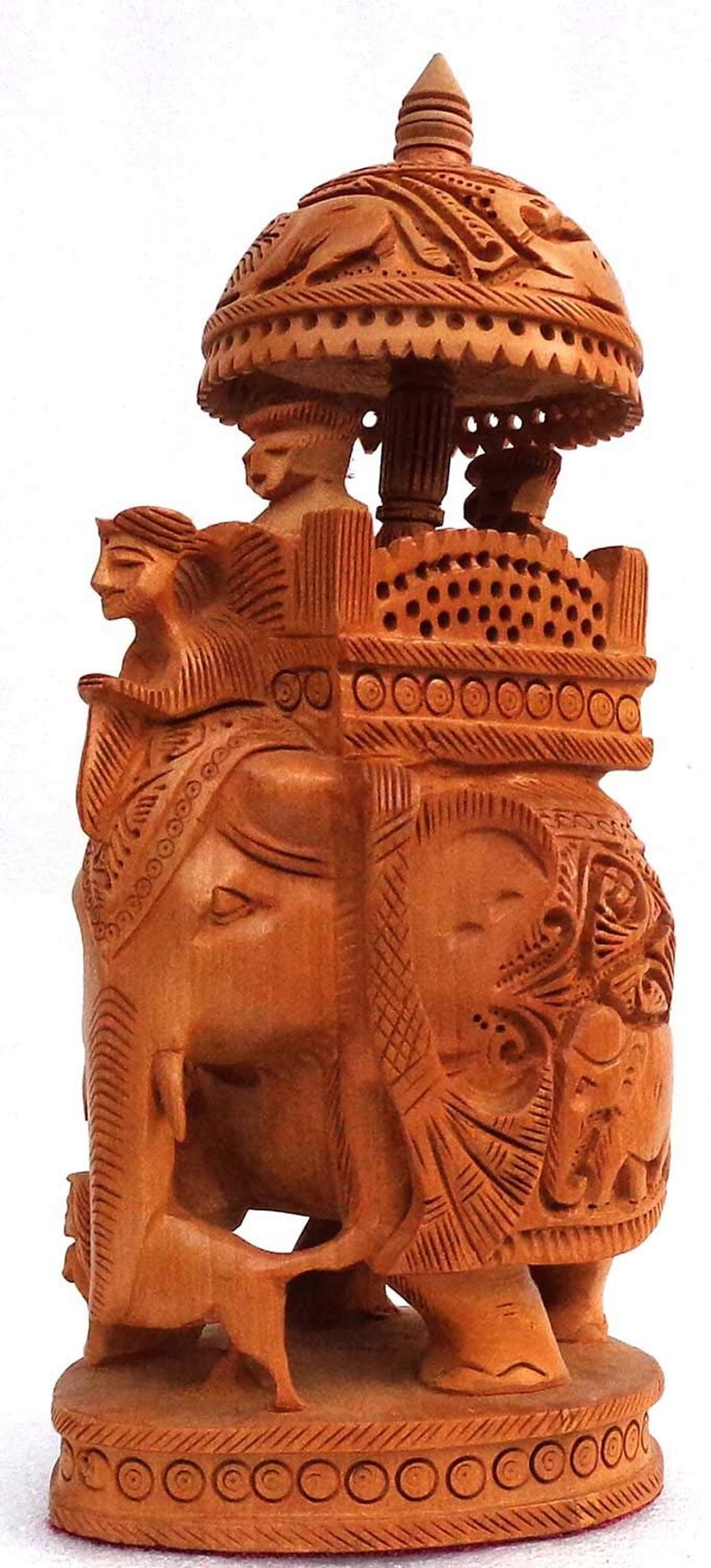 Handmade Wooden Howdah Elephant Carving, Indian Home Decor (8") - Etsy