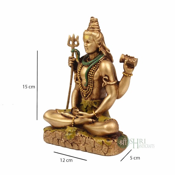 インドシバ神の石像 シヴァ神像 #マハデヴァ像 #トリシュル #ヒンドゥー教の神 #虎に
