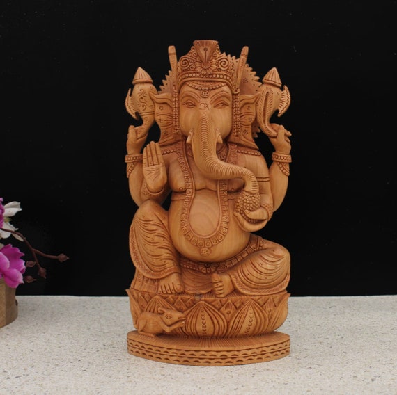 Ganesh Buddhism Elephant Antique Bronze Finish Keychain BB 