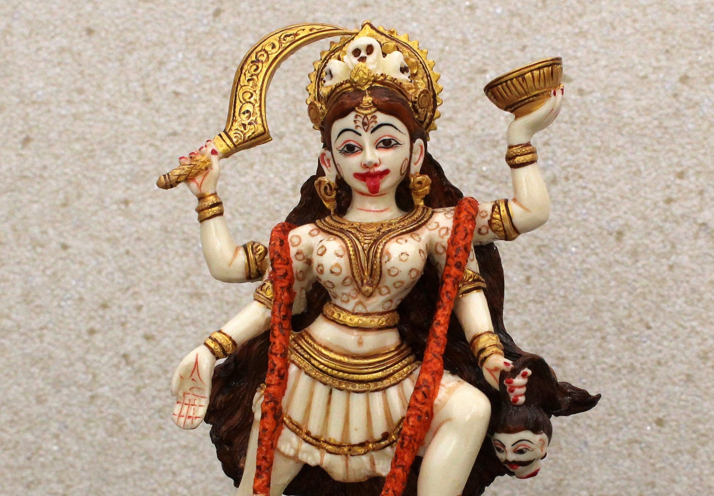 女神カーリー像インドのホームテンプル装飾、パールヴァティ