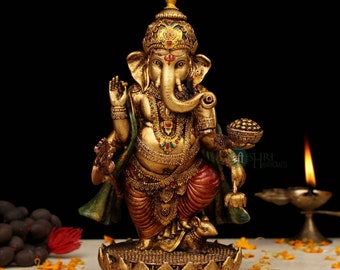 Hindu God Ganesh Statue Ganesha Idol Mat Finish Gift Item Hindu God Ganesh Statue Ganesha Idol Mat Finish Gift Item