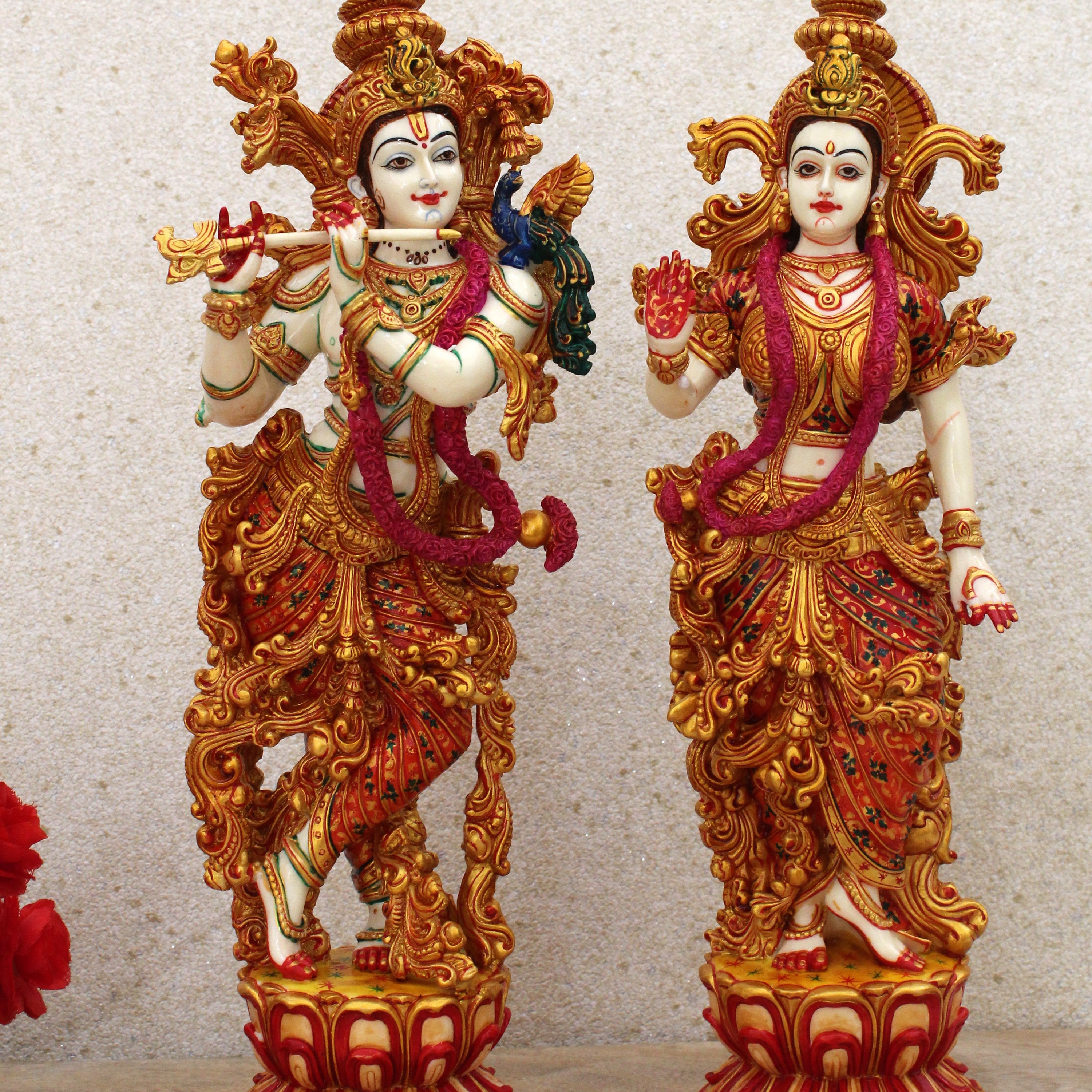 Radha Krishna Statue Anniversary Gift Idol for Home Temple Etsy