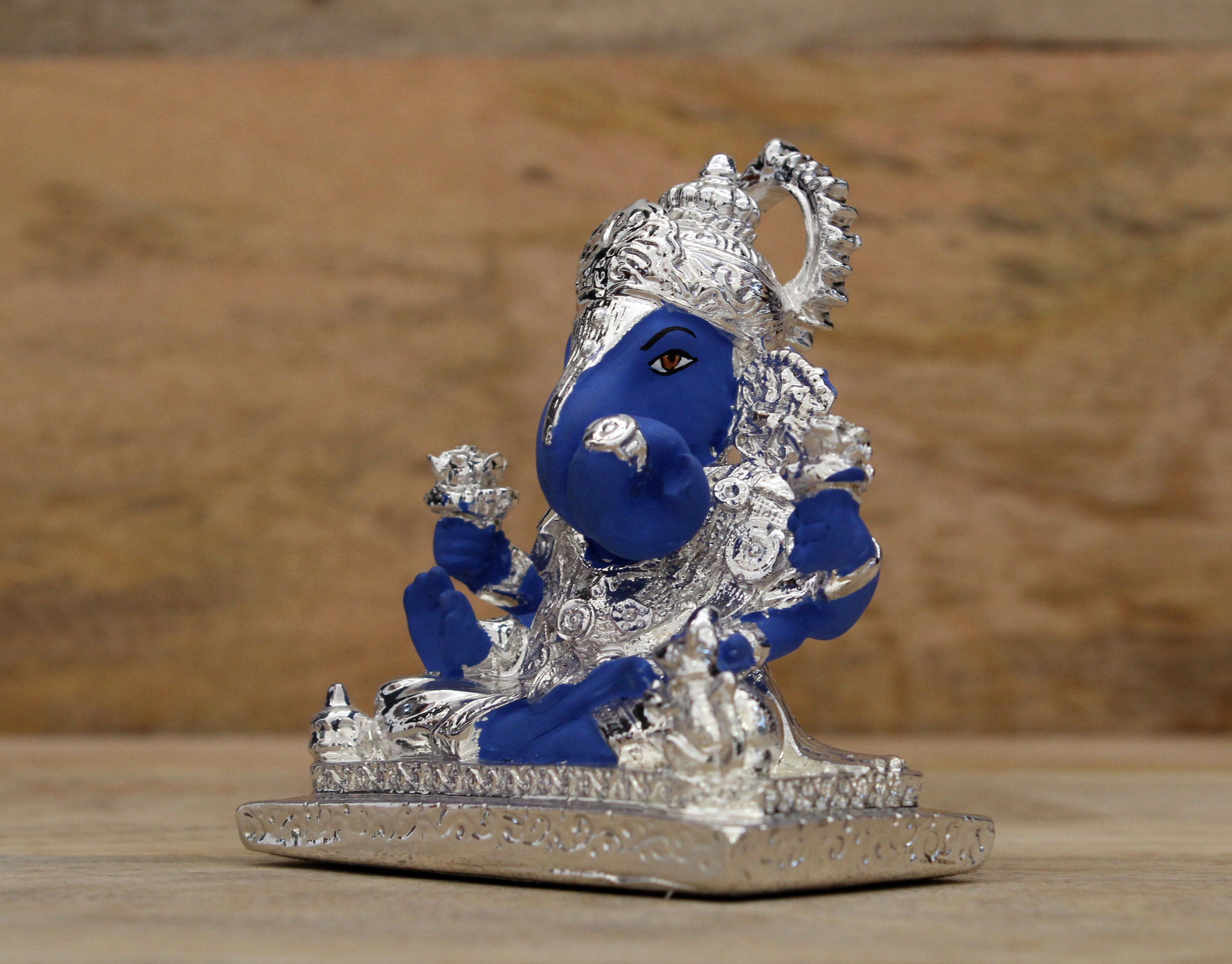 Modfash verzilverd Lord Ganesha idool standbeeld tafelblad auto dashboard - Hindu Ganesh Ganpati pronkstuk beeldje - Diwali decoratie artikelen voor thuiskantoor tempel decor Modfash verzilverd Lord Ganesha idool standbeeld tafelblad auto dashboard - Hindu Ganesh Ganpati pronkstuk beeldje - Diwali decoratie artikelen voor thuiskantoor tempel decor
