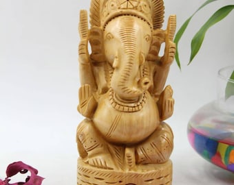 Statua Ganesh Elefante In Resina – Scultura Indù 26,5x30,5 Cm, Decorazione Per Casa E Scrivania, Simbolo Di Saggezza E Buona Fortuna, Regalo Per Diwali