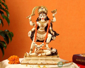 Kali Statue, Goddess Kali Statue, 19 CM, Parvati, Durga, Kalika Statue, Hindu goddess of Destruction, Power & Creation, Kali with shiva