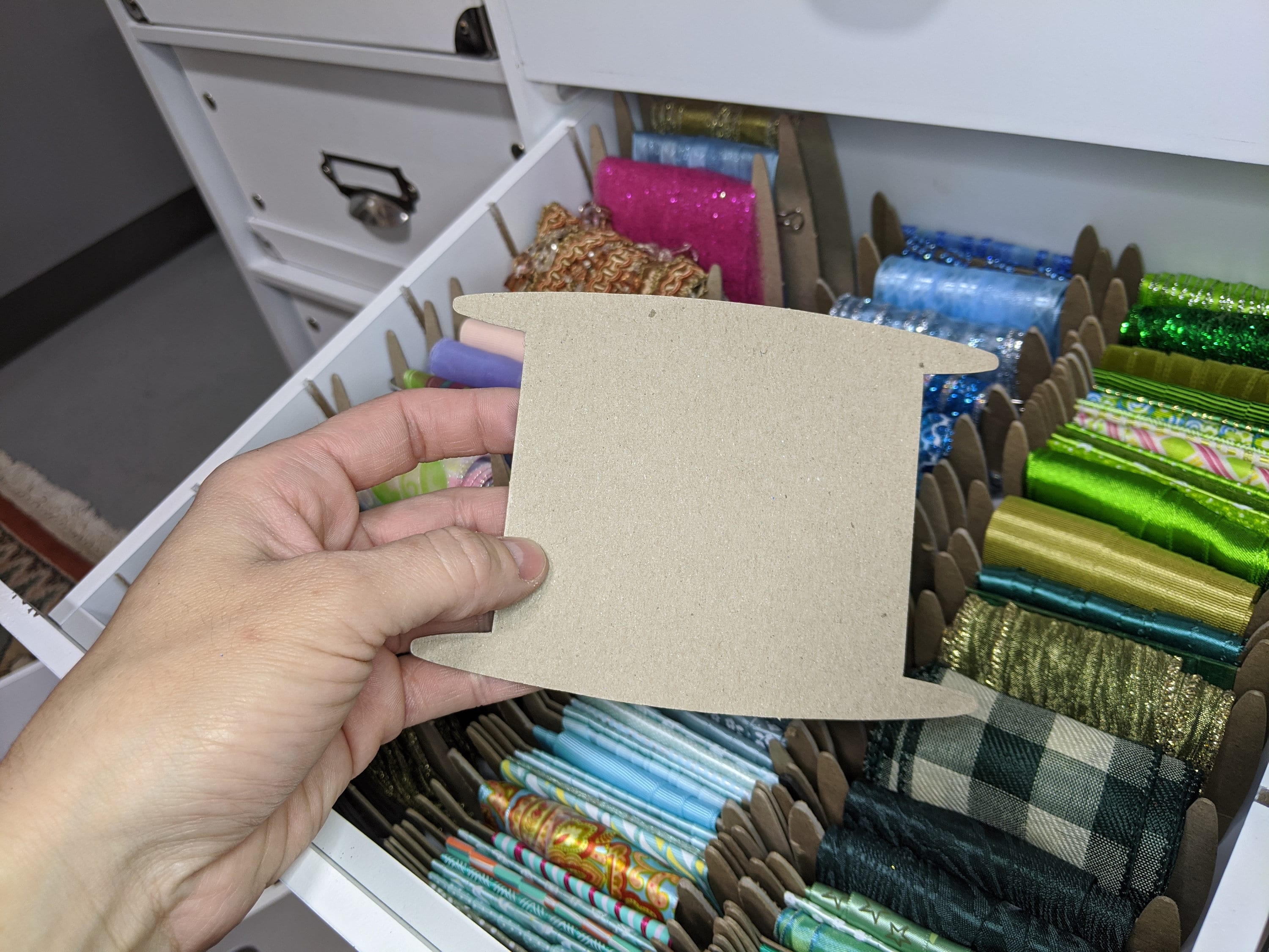  Stamp-n-Storage 33 Ribbon Shelf - Made to Hold Ribbon