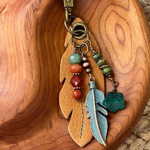 Feathered Forest Bloom Charm