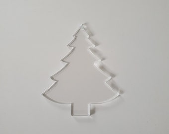20 Christmas tree charms assorted acrylic CT217