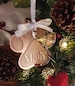 Custom personalised Dog Pet Paw Print Christmas baubles, mirror acrylic ornament, laser cut name decoration 
