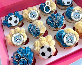 Football Theme Cupcake/Cake Charm Set