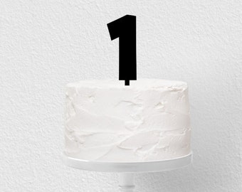 Acrylic Number Age Birthday Celebration Cake Topper. Optional colours & sizes available.