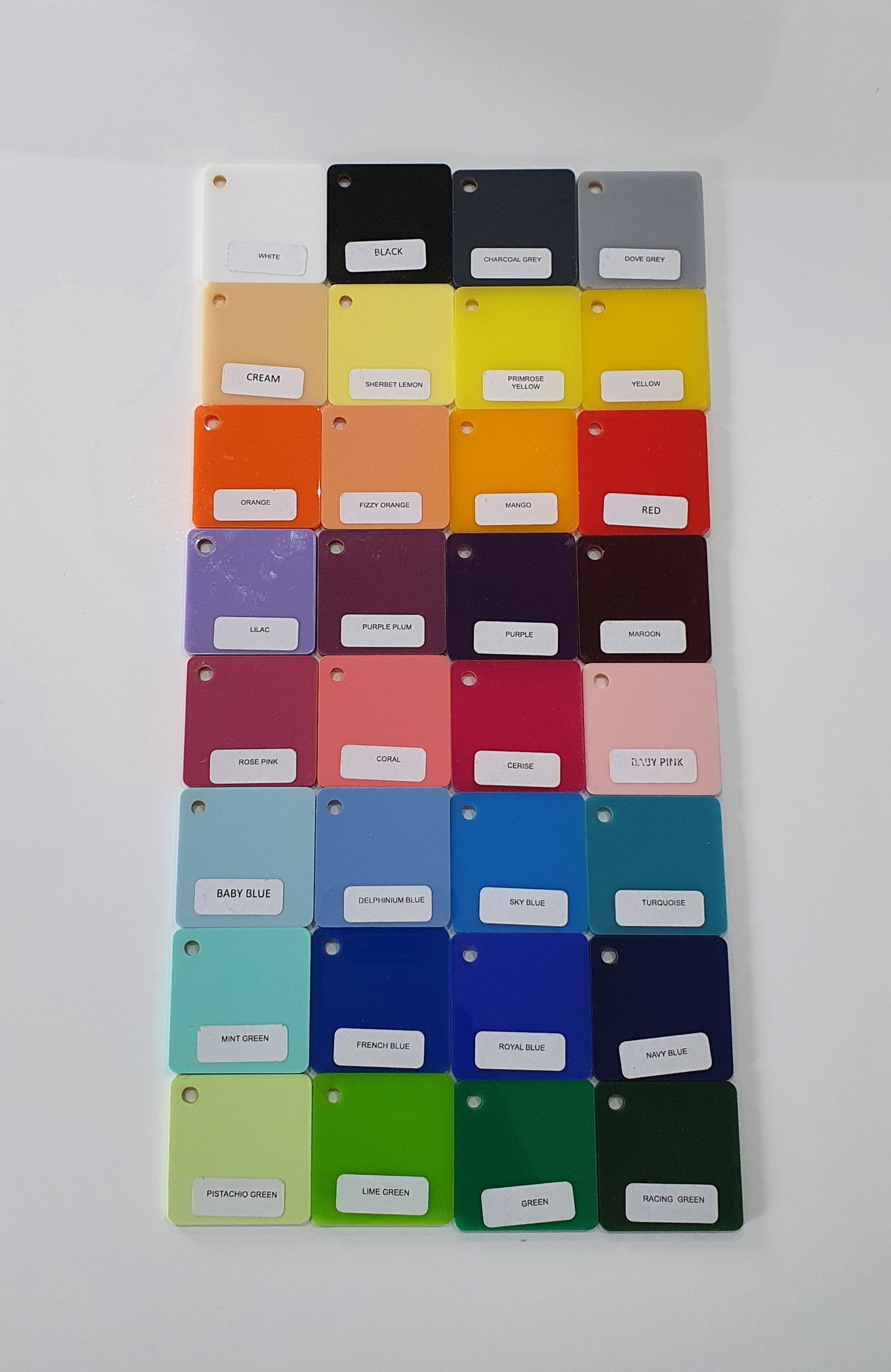 Acrylic Door Hanger Shape Perspex. Blank, Craft Multiple Colours, Sizes