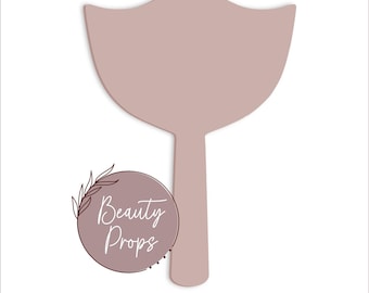 Blank Beauty Hair Salon Props/Paddles. Various Colours, Quantities & Shapes. Mirror optional